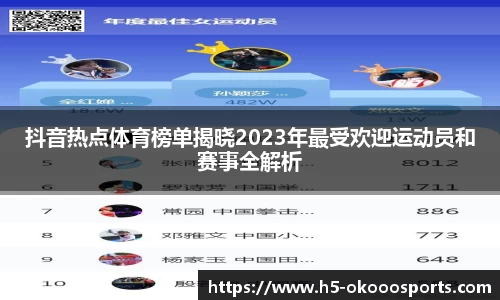 抖音热点体育榜单揭晓2023年最受欢迎运动员和赛事全解析